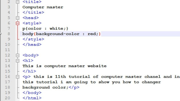 Contoh desain web html dengan notepad