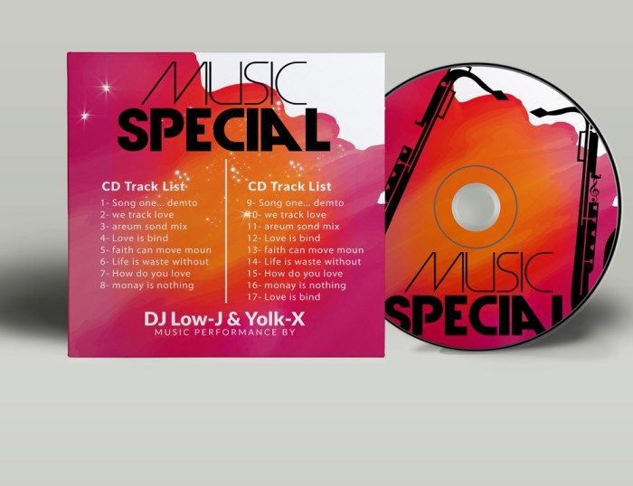 Contoh desain cover cd