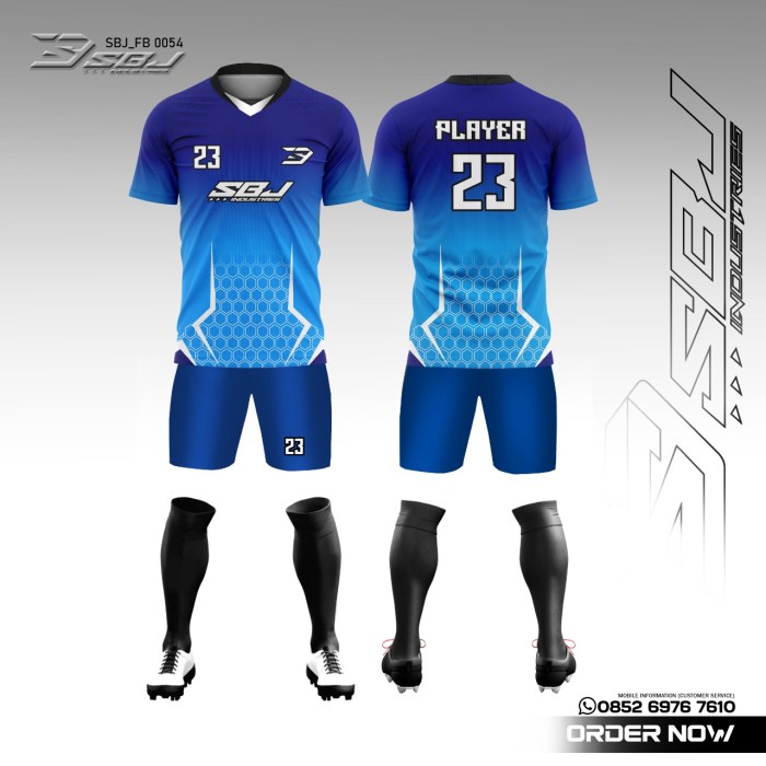 Contoh desain baju futsal