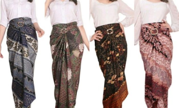 Contoh desain rok batik