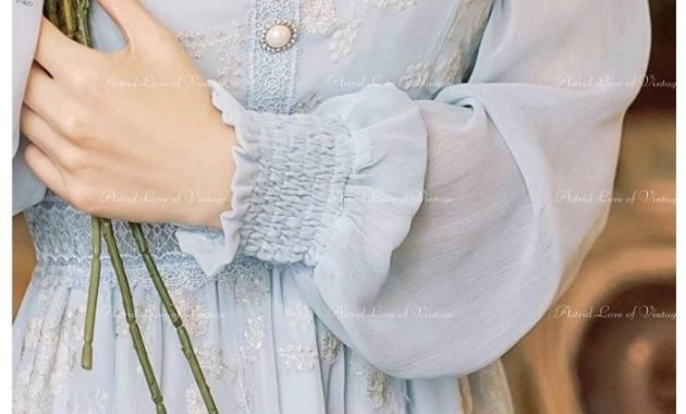 Blue vintage style dress