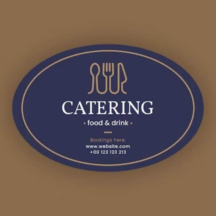 Contoh desain stiker catering